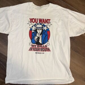 Vintage Kid Rock 1999 Vintage Shirt Size Large Kid Rock 3:16 My Balls